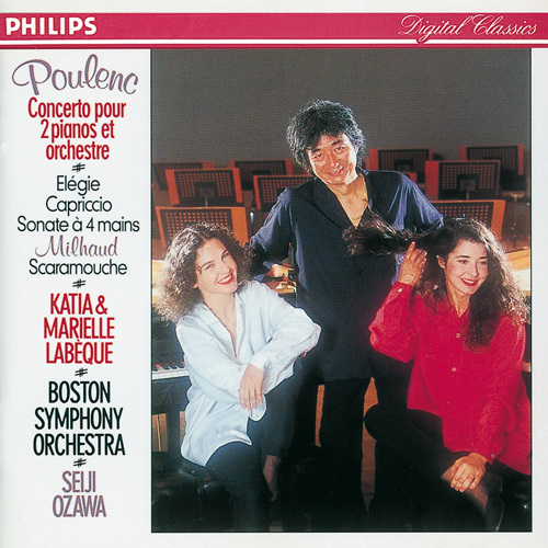 ラベック姉妹＆小澤さん＆ボストン響によるプーランクの2台のピアノの